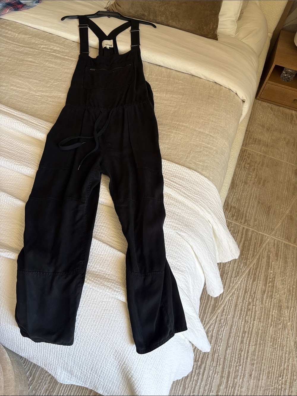 Wilfred Black Utility Jumpsuit Overalls